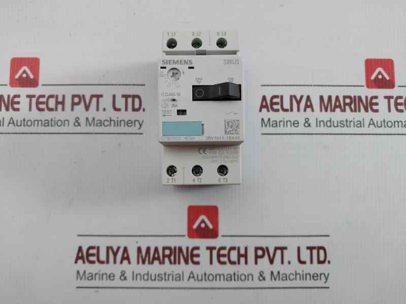 3-pole Motor Protection Circuit Breaker 3Rv1011-1Ba10 Siemens