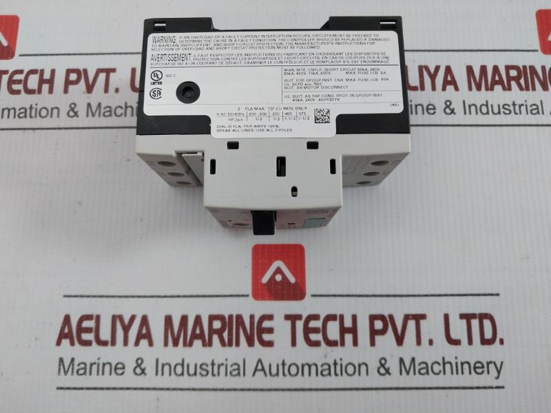 3-pole Motor Protection Circuit Breaker 3Rv1011-1Ba10 Siemens