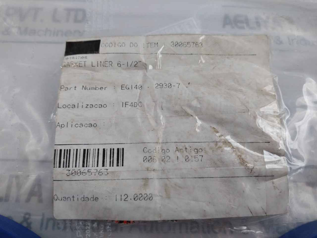 30065763 Gasket Liner Eg140 2930-7 006.02.1.0157
