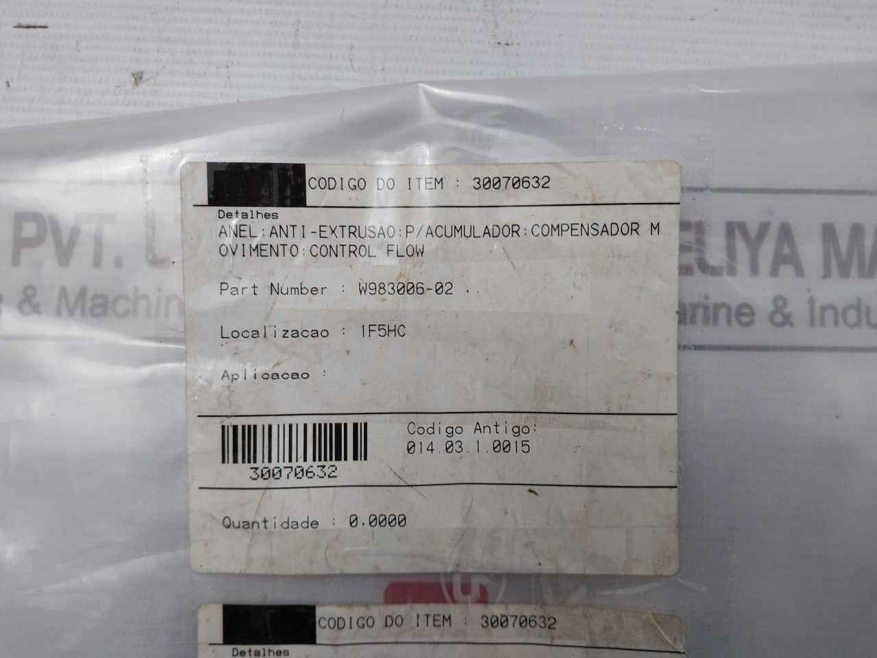 30070632 Seal Stop Ring W983006-02