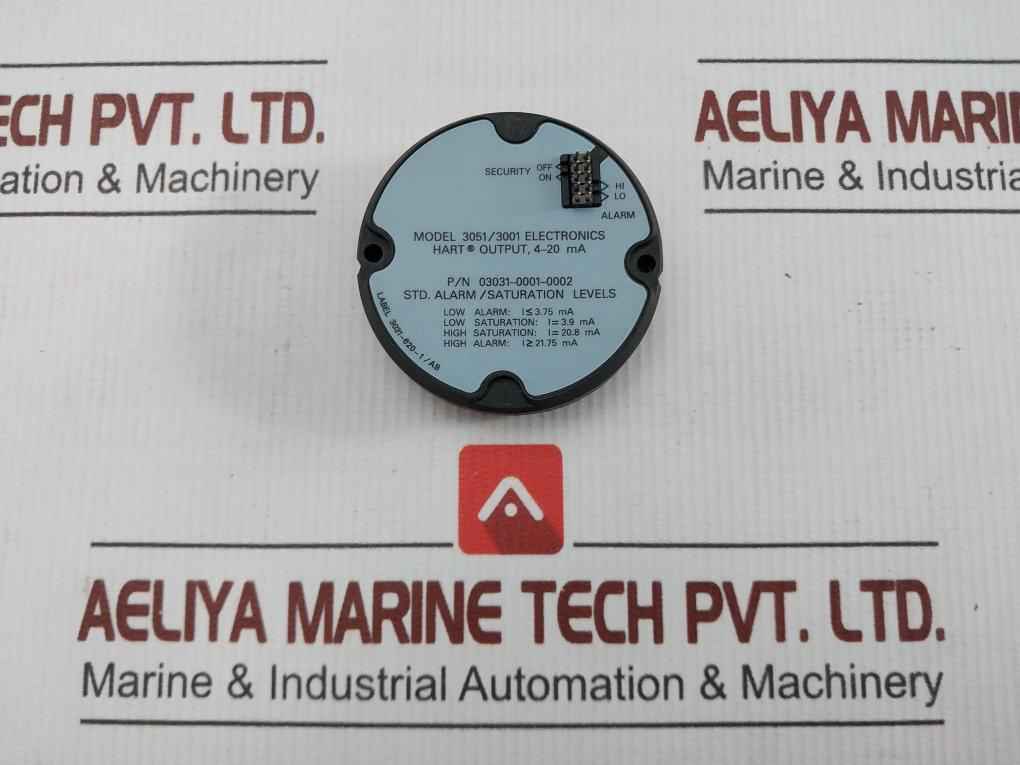 3051/3001 Electronics Hart Std. Alarm / Saturation Board Rosemount