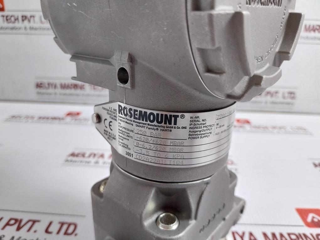 3051 Cd2A22A1Li1Q4 Differential Pressure Transmitter 250Bar Rosemount