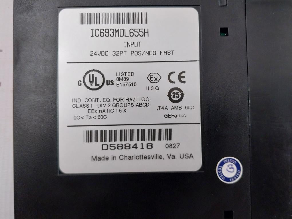 32-Point-Pos-Neg-Input-Module-24vdc-7-0-Ma-By-Ge-Fanuc-Ic693mdl655h-10
