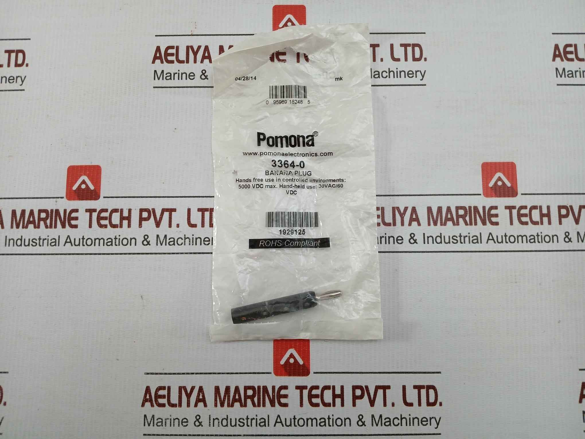 3364-0 Banana Plug Test Connector 30Vac/60Vdc Pomona