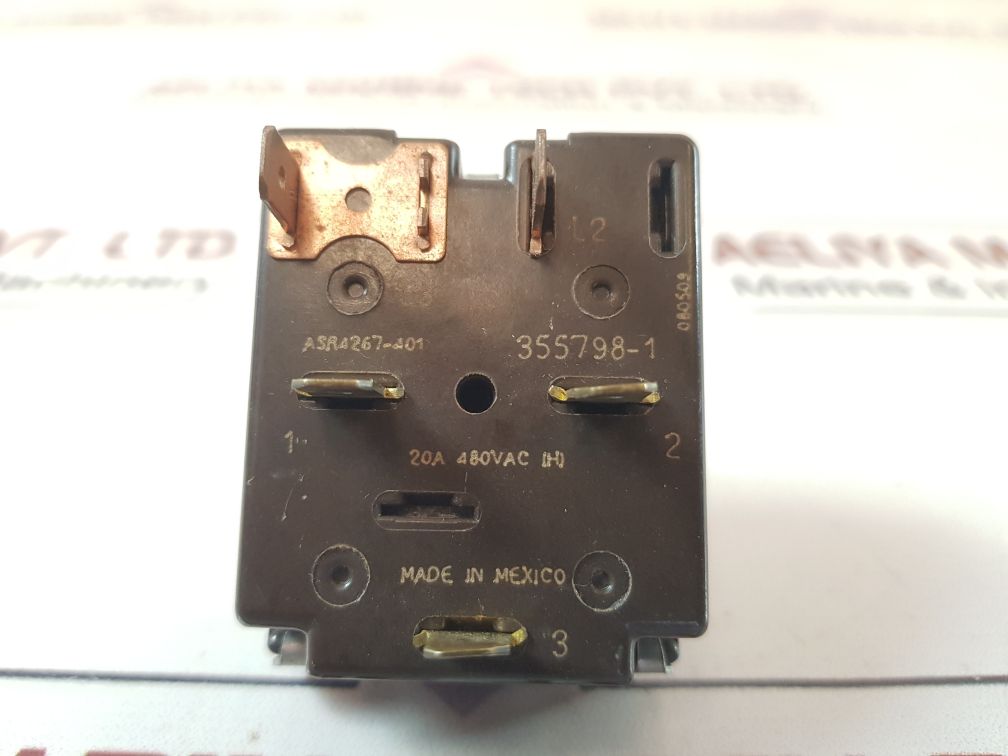 355798-1 Rotary Switch 20A 480Vac