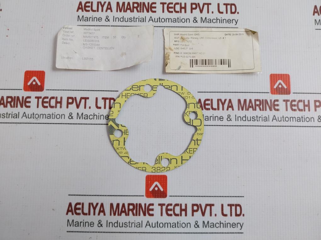 3822 Flat Seal Gasket For Compressor Pump Brand Centellen Hecker