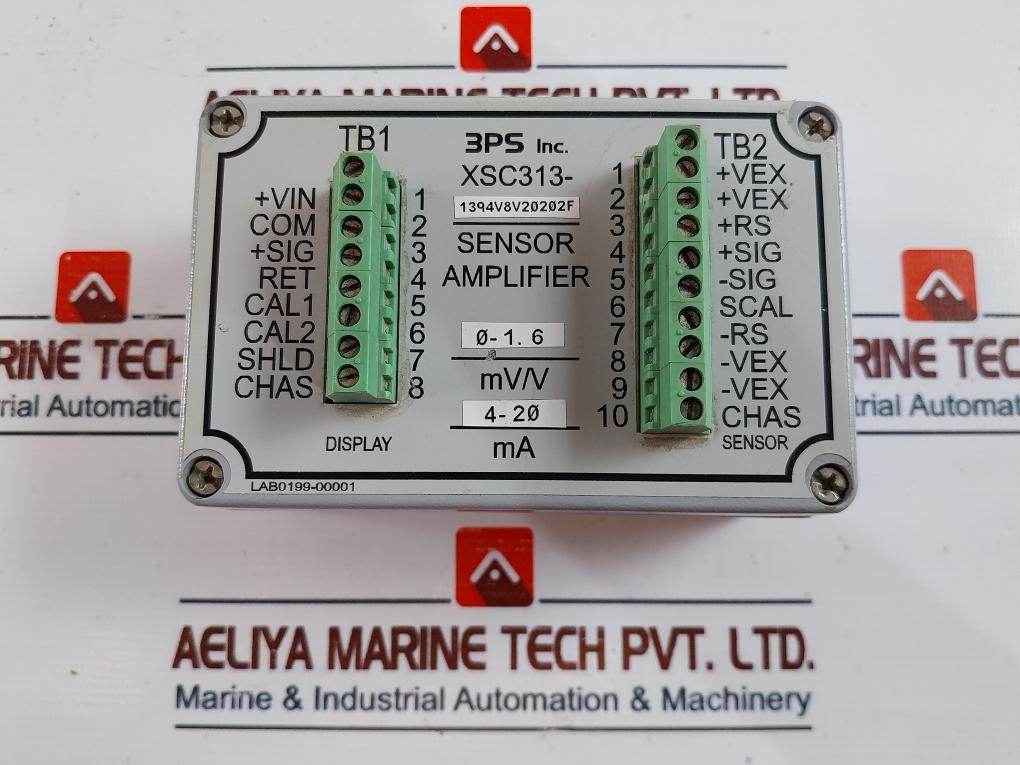 3PS XSC313-1394V8V20202F Sensor Amplifier 0-1.6 MV/V 4-20 MA