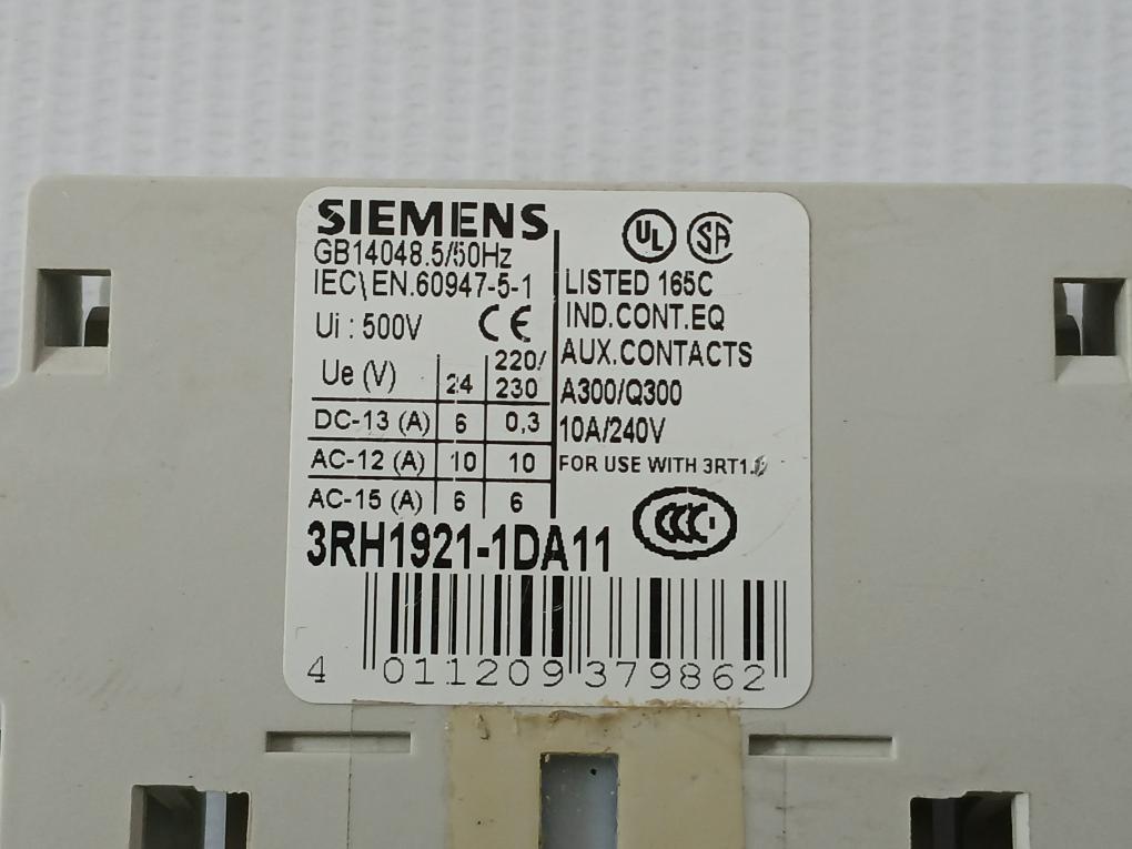3Rh1921-1Da11 Siemens Auxiliary Contact Block