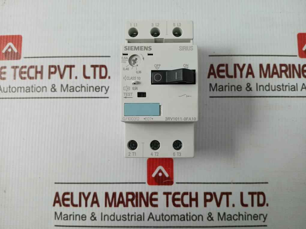 3Rv1011-0Fa10 Siemens 600V Circuit Breaker For Motor Protection