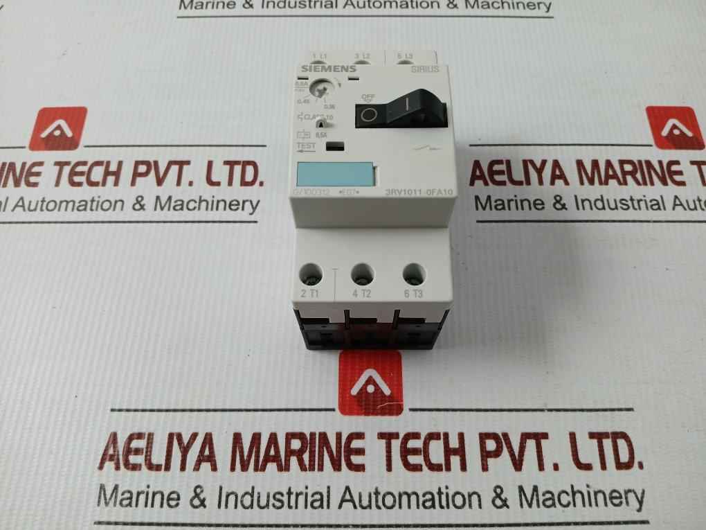 3Rv1011-0Fa10 Siemens 600V Circuit Breaker For Motor Protection