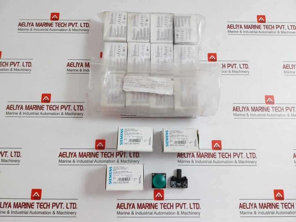 3Sb3 252-6Ba40 Siemens Compact Unit Round Indicator Light 230V Dc