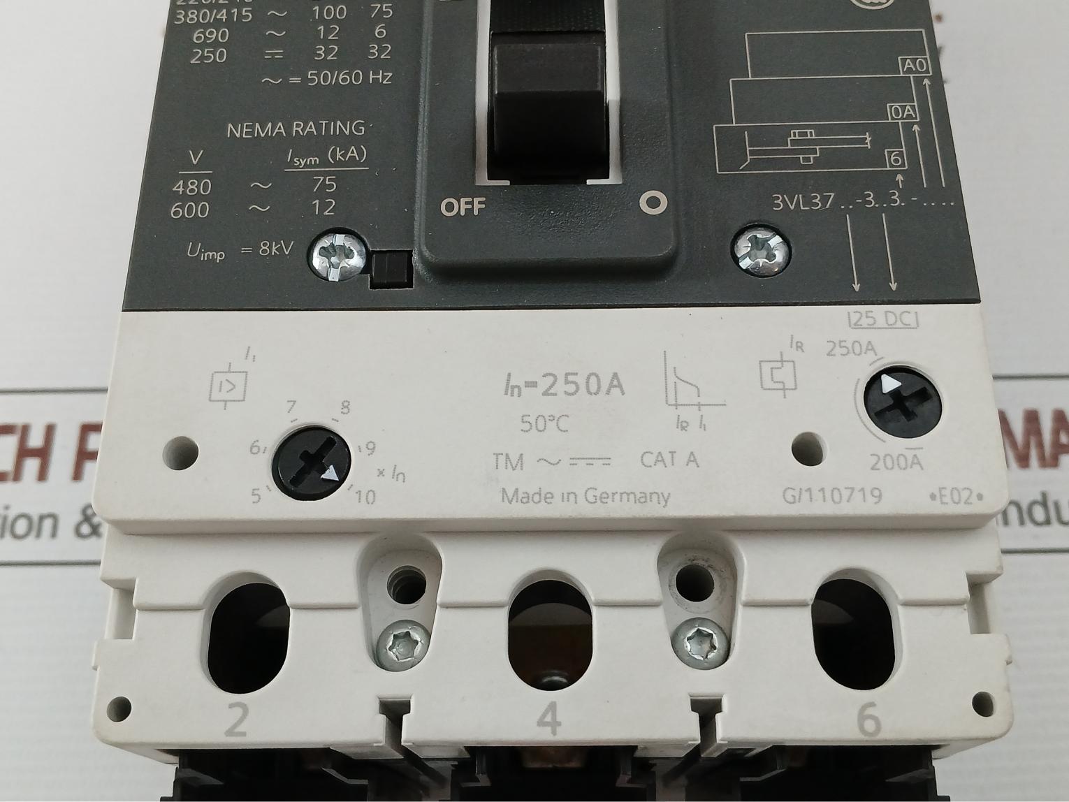 3VL3725-3DC36-0AA0-3-Pole-Circuit-Breaker-50-60hz-250a-50-C-Siemens-210040-14
