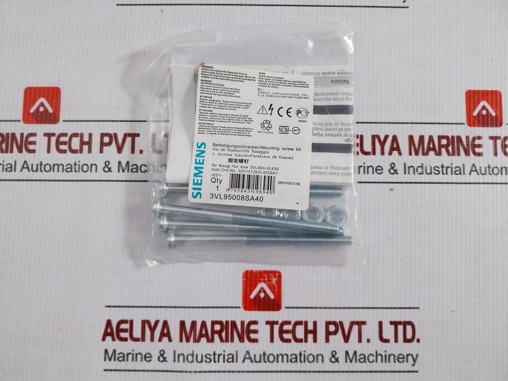 3Vl4740-3Se36-0Aa0 Siemens Molded Case Circuit Breaker 50/60 Hz