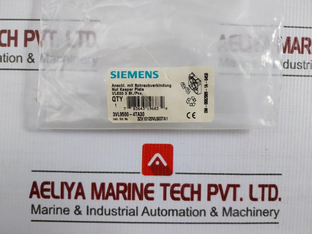 3Vl5763-3Aa36-0Aa0 Circuit Breaker 500-630A Siemens