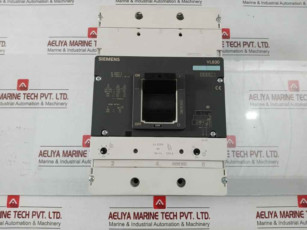 3Vl5763-3Dc36-0Ae1 Molded Case Circuit Breaker 50˚C 100Ka/415V~ Siemens