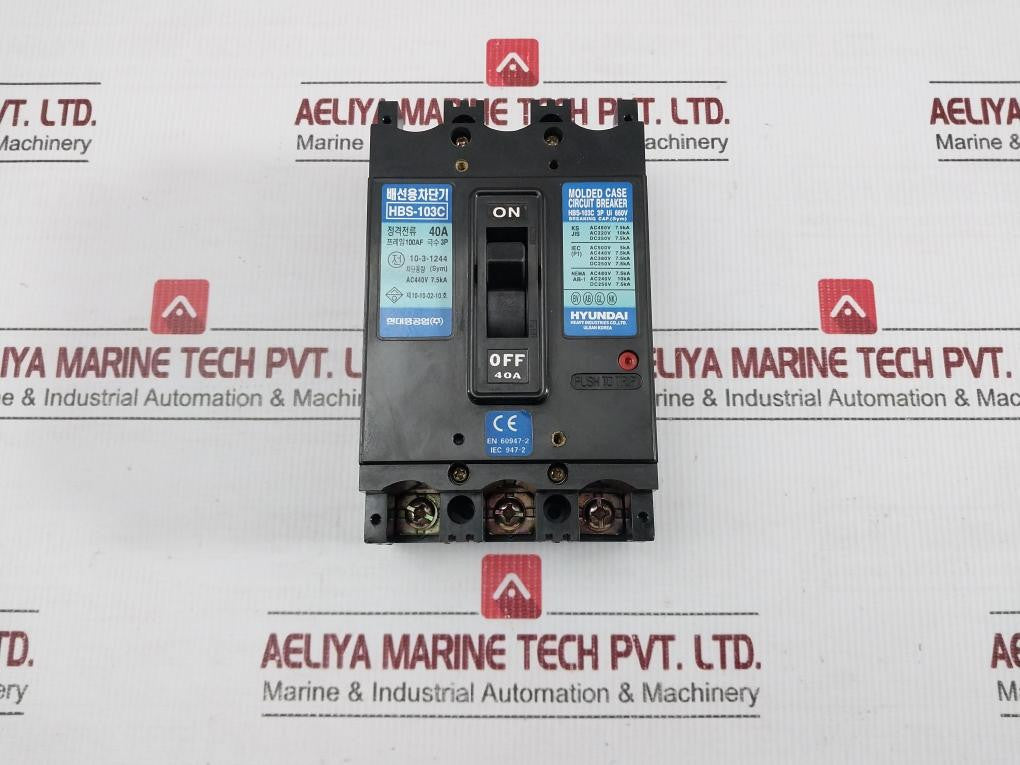 3p-Molded-Case-Circuit-Breaker-Ac440v-40a-By-Hyundai-Hbs-103c-1