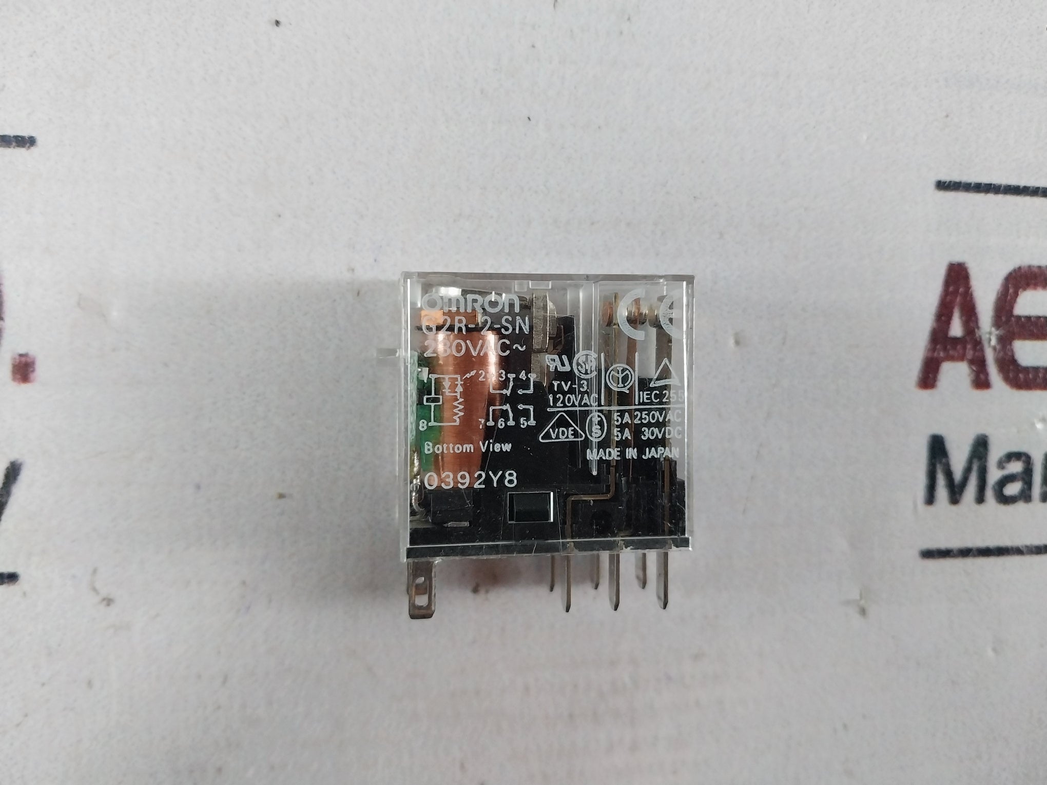 Lot Of 4X Omron G2R-2-sn Auxiliary Relay 5A 250Vac