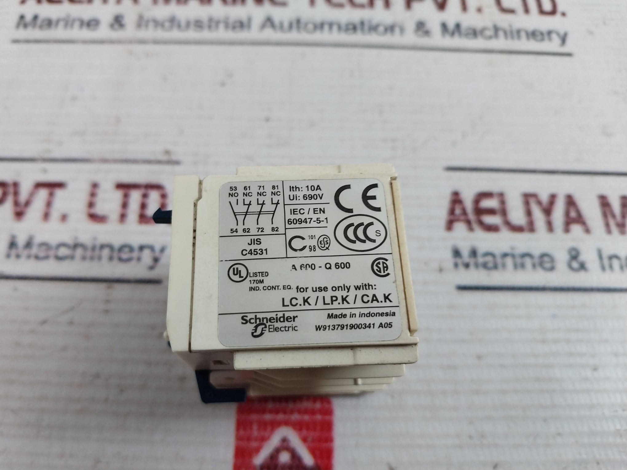 Schneider Electric La1Kn13 Auxiliary Contact Block 10A 690V