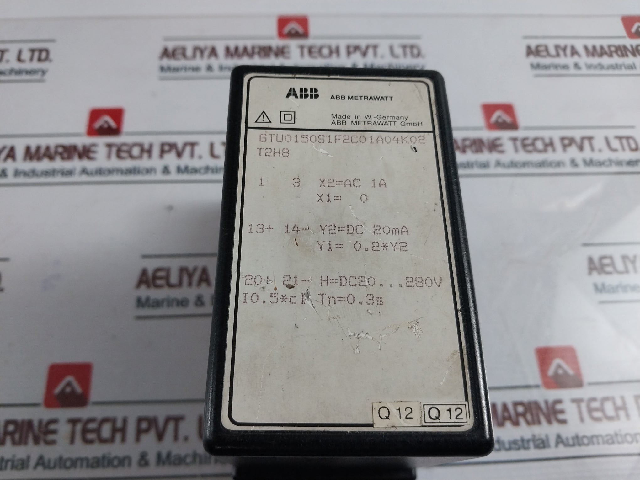 Abb Metrawatt Gtu0150S1F2C01A04K02T2H8 Transducer 0.3S Dc 20 Ma 20-280V