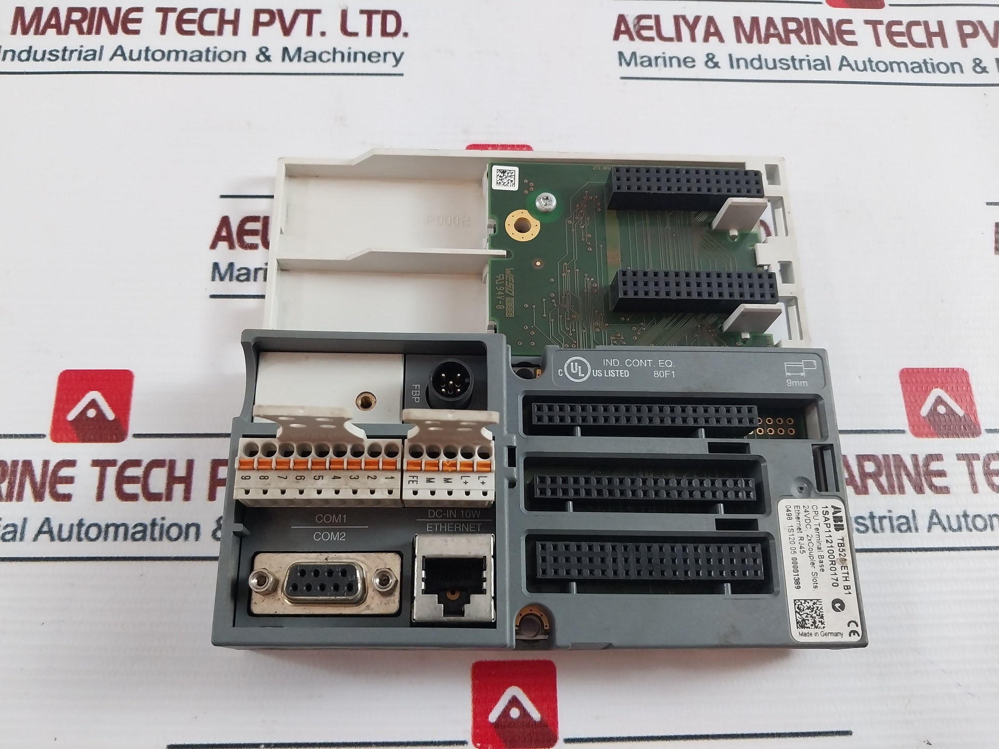 Abb 1Sap112100R0170 2Xcoupler Slots Cpu Terminal Base 24Vdc 94V-0