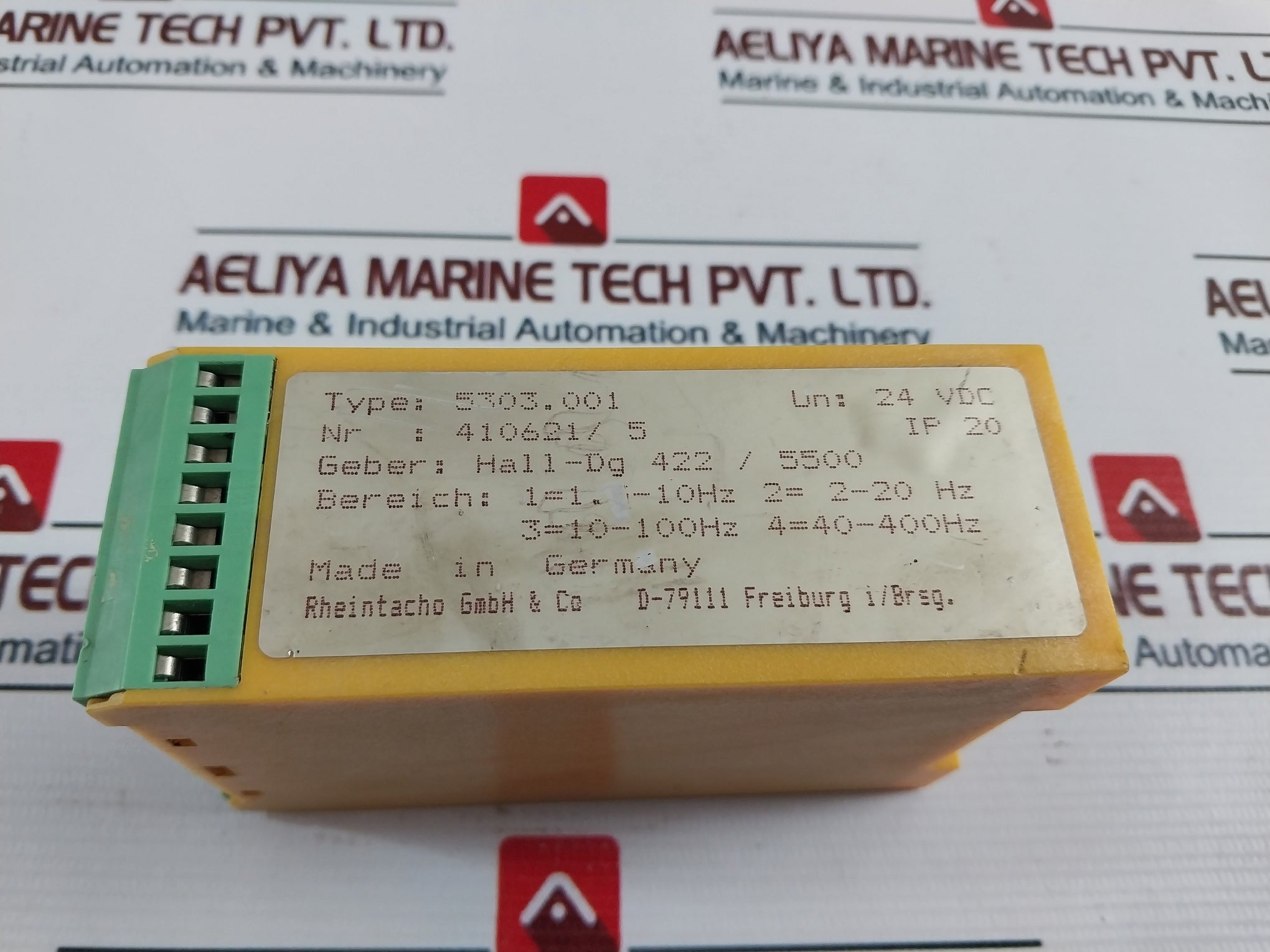 Rheintacho 5303.001 Speed Relay 24 Vdc 1.5-10Hz