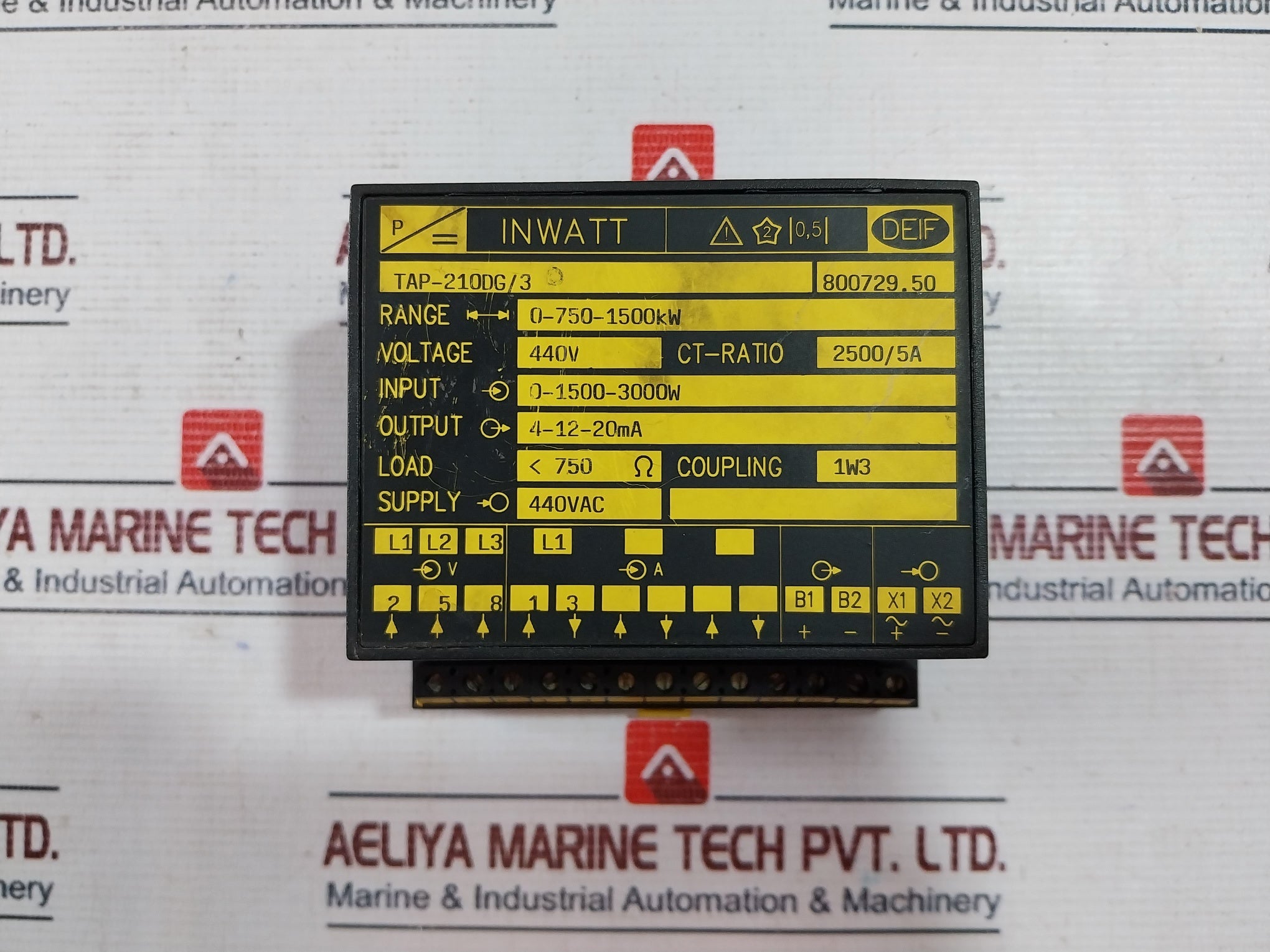 Deif Tap-210Dg/3 Inwatt Transducer 0-750-1500Kw