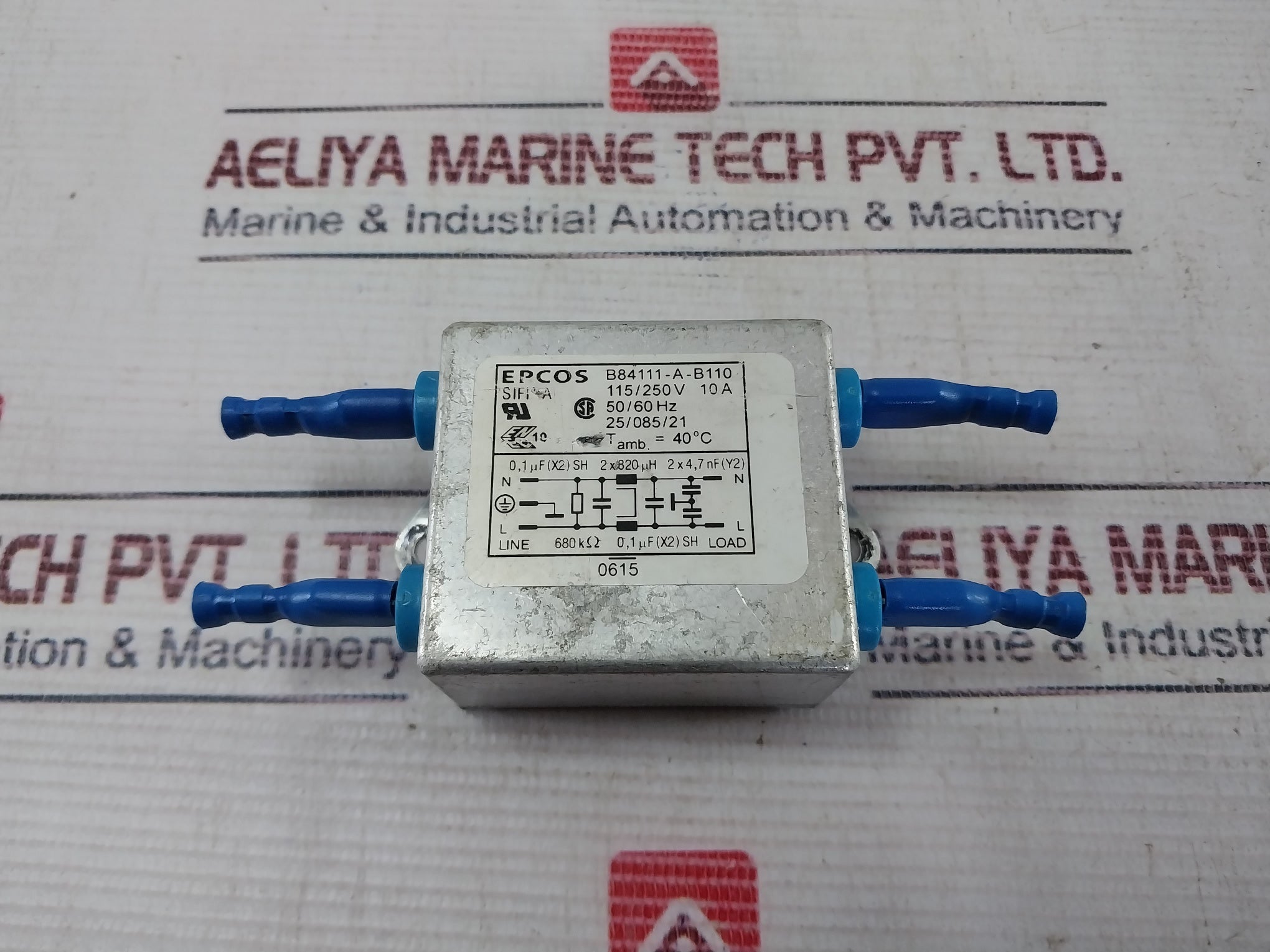 Epcos B84111-a-b110 Filter 115/250V 10A 50/60 Hz