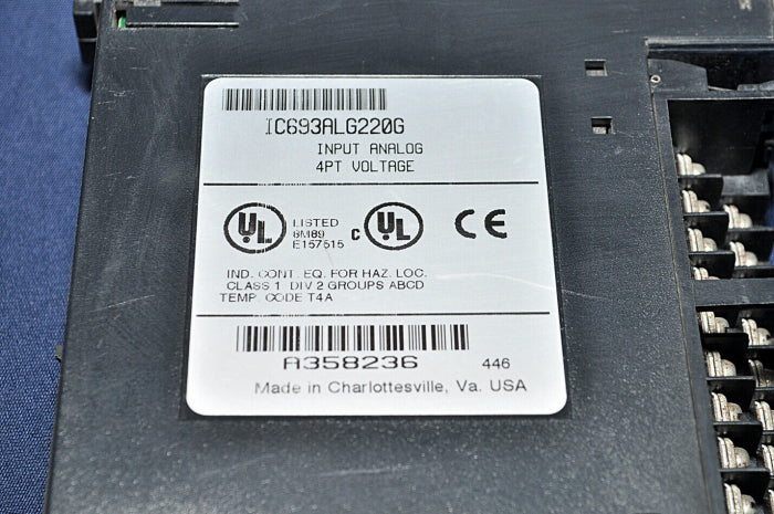 Ge fanuc ic693alg220g analog voltage input module