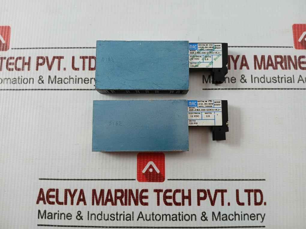48B-ama-000-gdk0-1Kj= Pneumatic Solenoid Valve 12Vdc 20-120Psi Mac