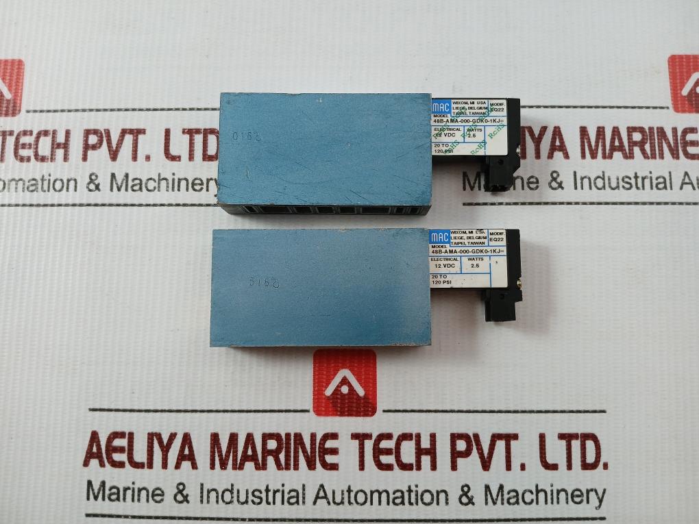 48B-ama-000-gdk0-1Kj= Pneumatic Solenoid Valve 12Vdc 20-120Psi Mac