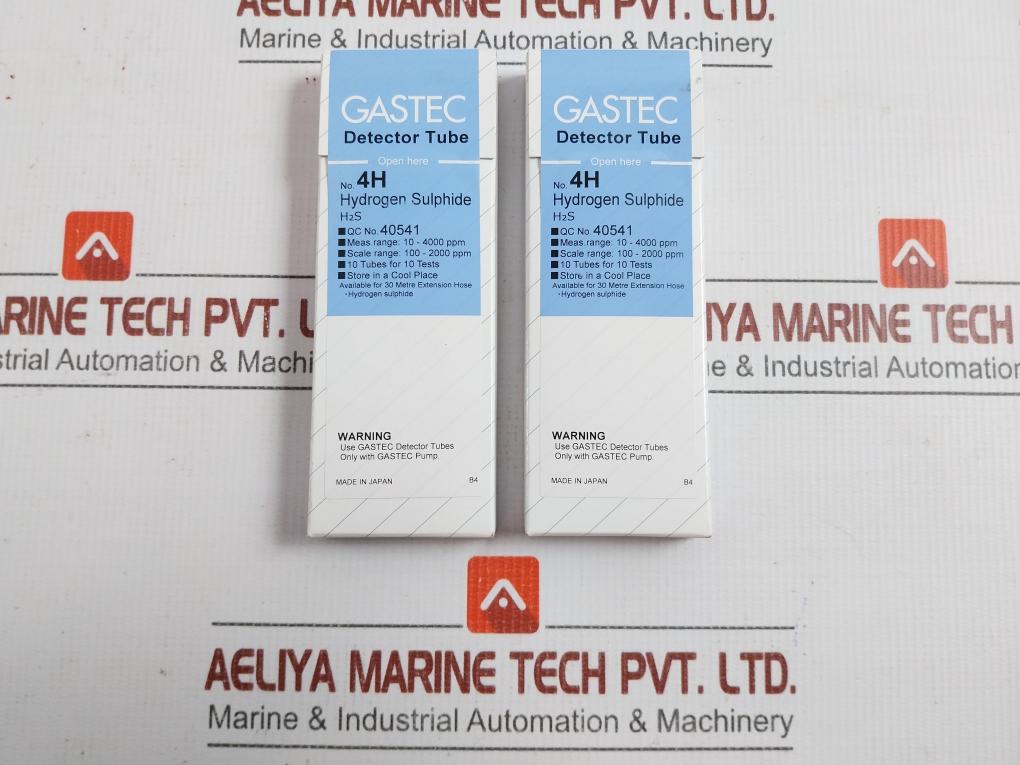 4H Hydrogen Sulphide Detector Tube 10-4000 Ppm Gastec (1 Packet=10 Pcs)