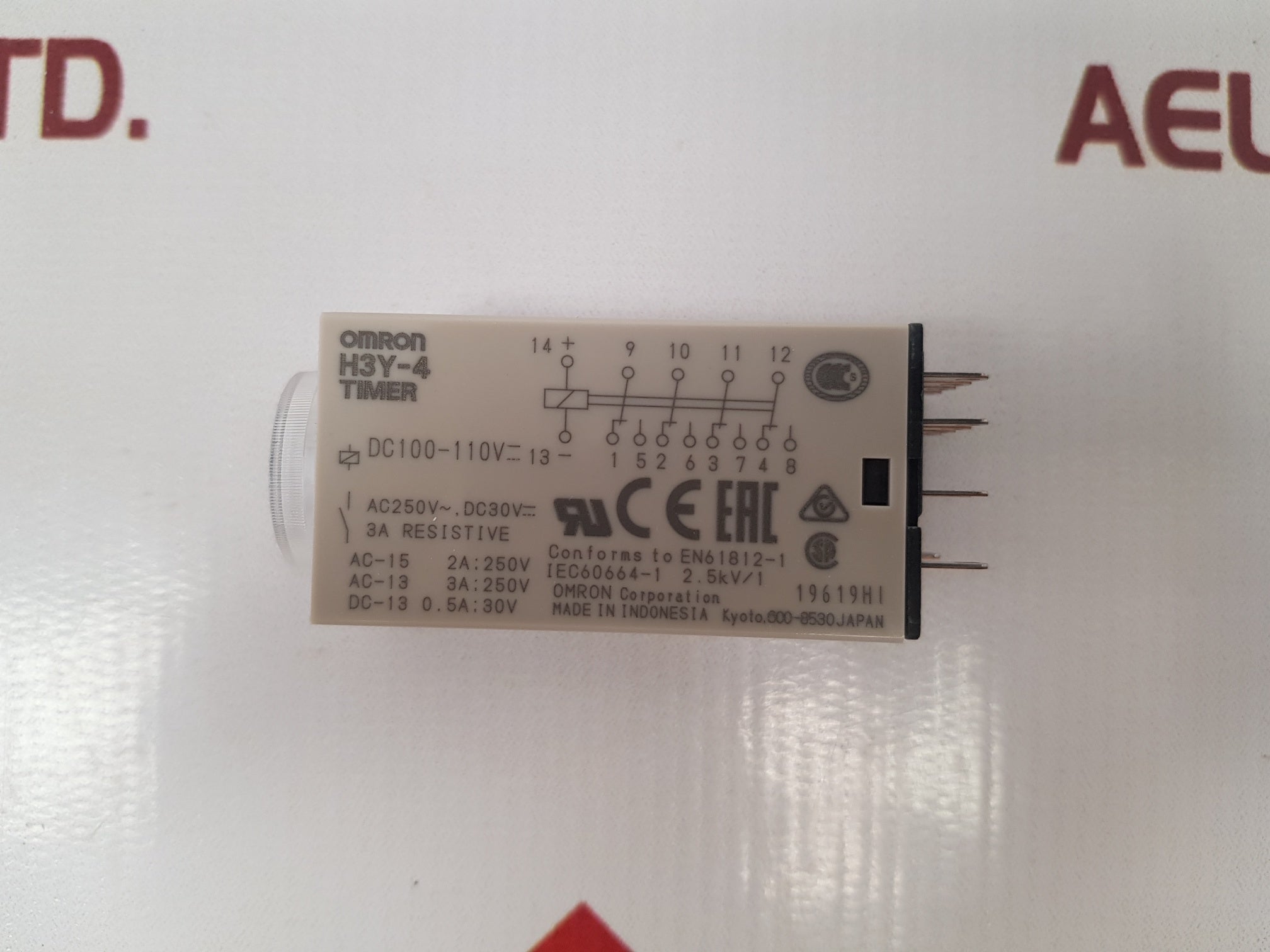 Omron h3y-4 timer 0-5 seconds