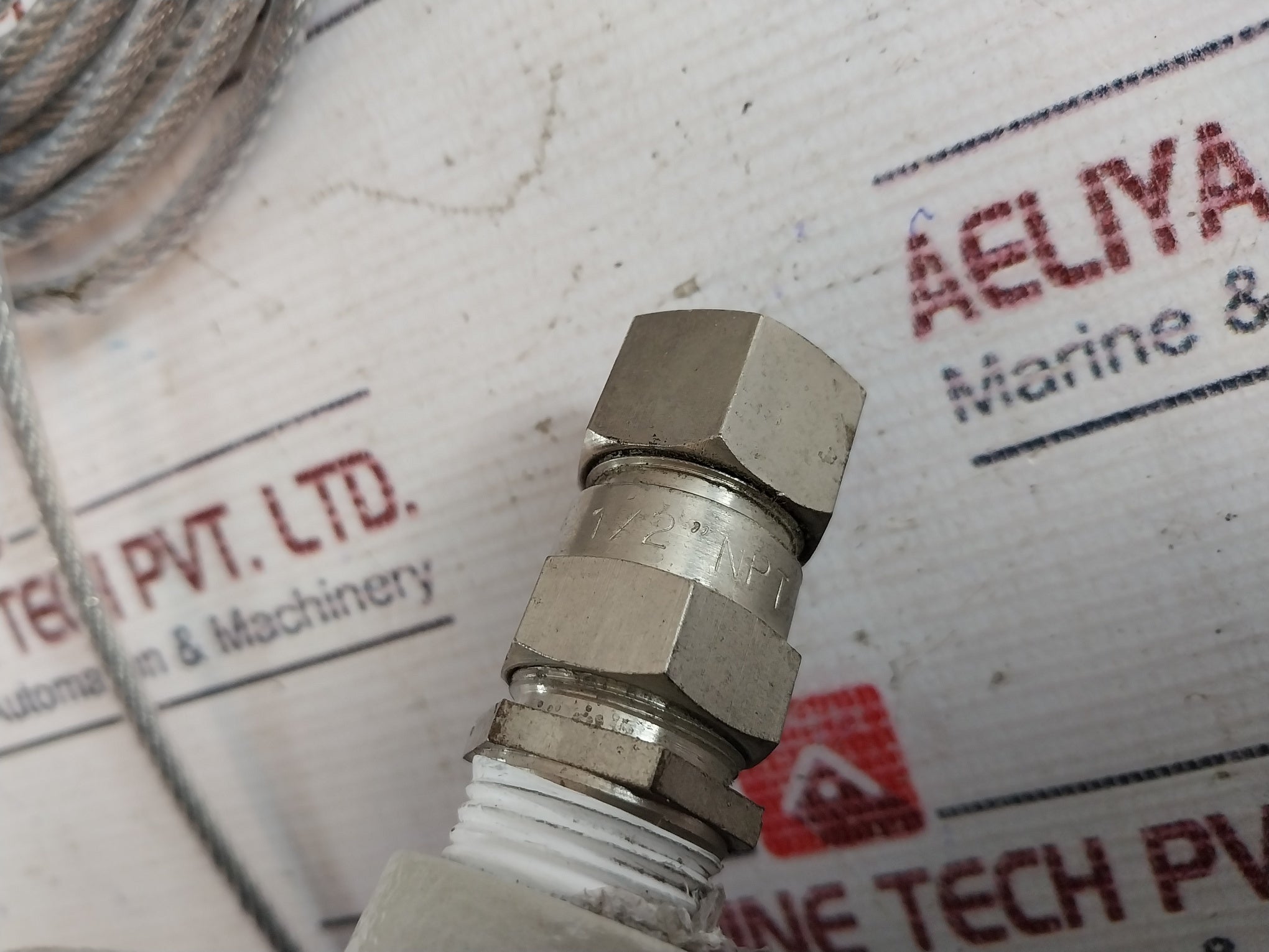 Nivo Controls Capacitance Level Switch Probe-full Rope 1/2" Npt 6000Mm