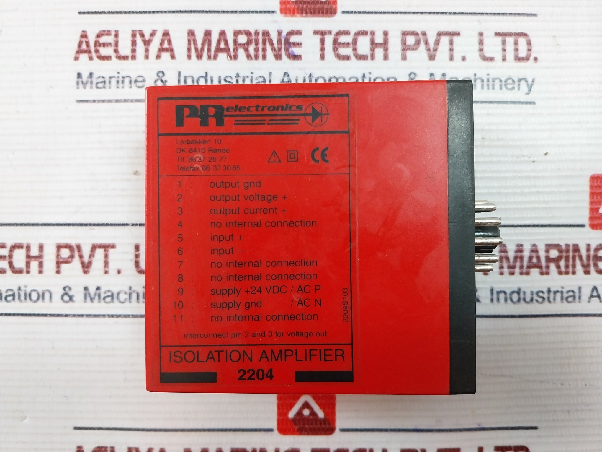 Pr Electronics 2204X2 Isolation Amplifier With Base 24Vdc 4-20Ma 1.3W