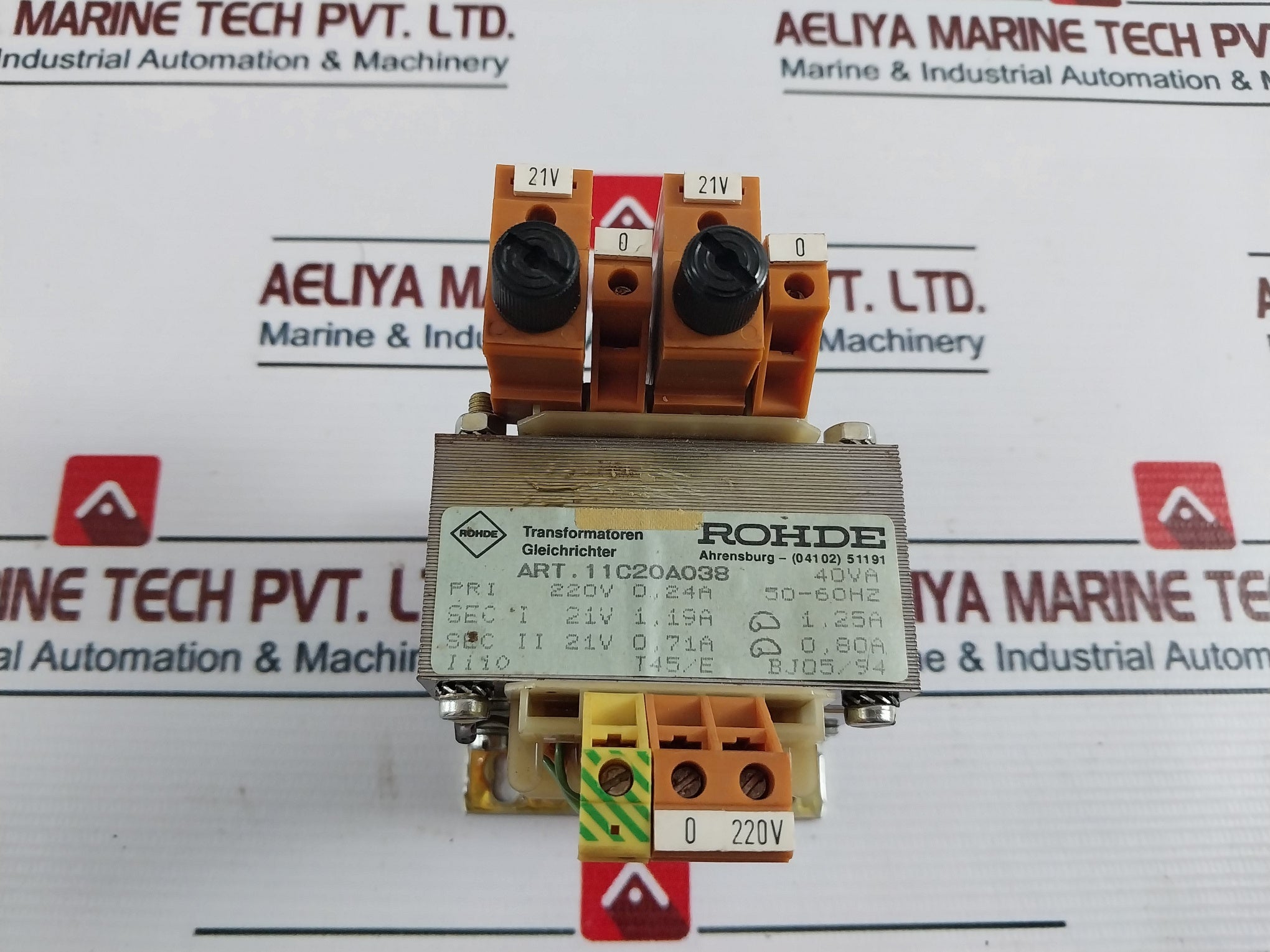 Rohde 11C20A038 Transformer 40Va
