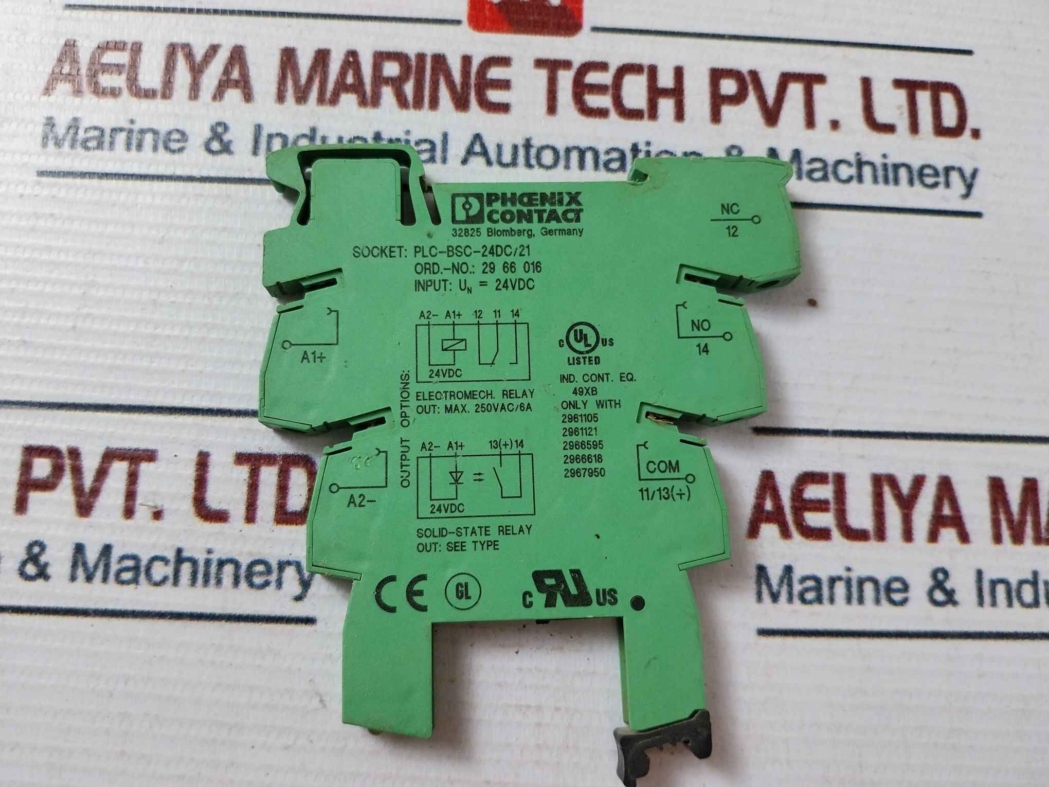 Phoenix Contact Plc-bsc-24dc/21 Relay Socket