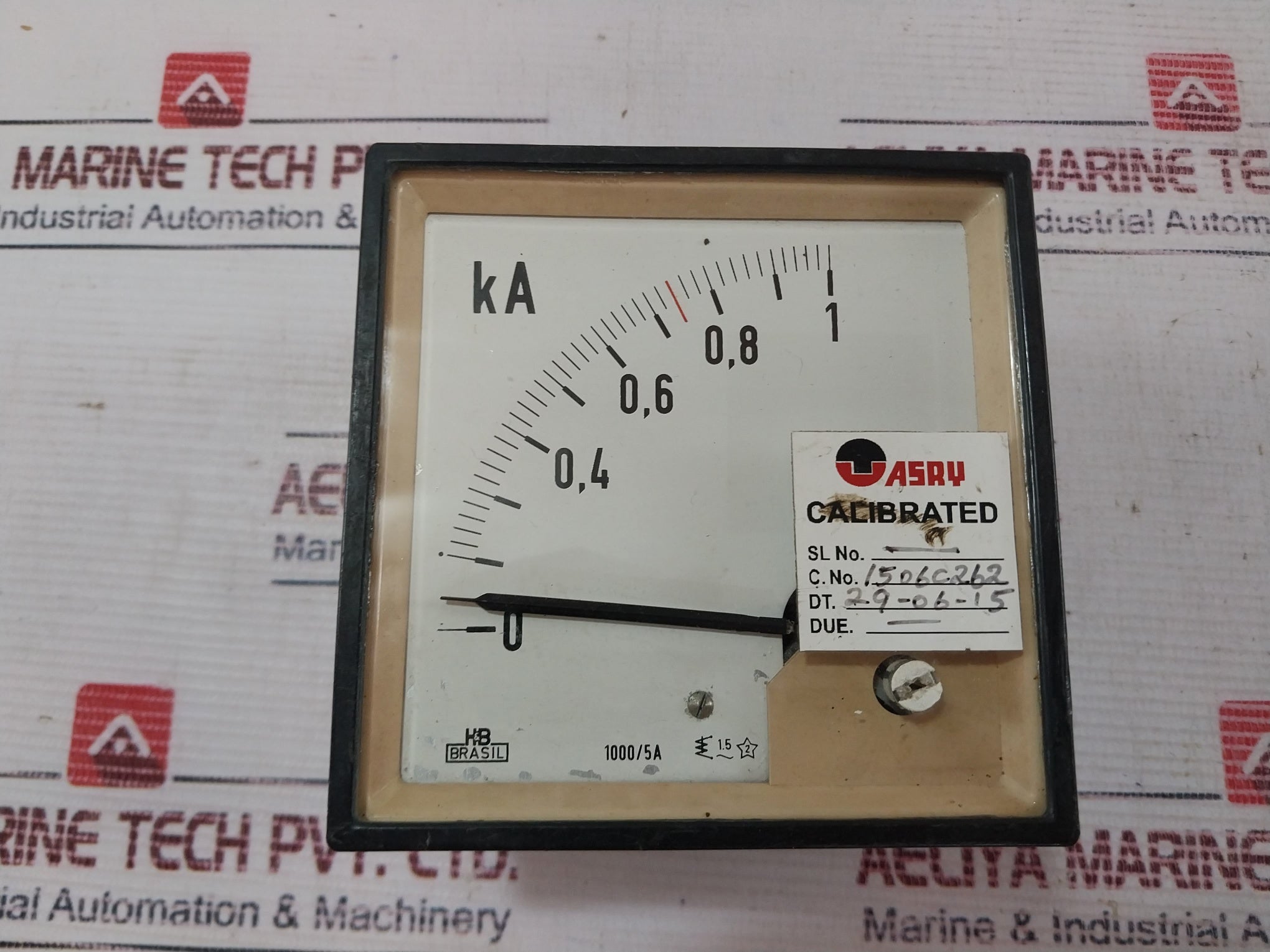 H&B 0-1 Ka Kiloamp Meter 1000/5A