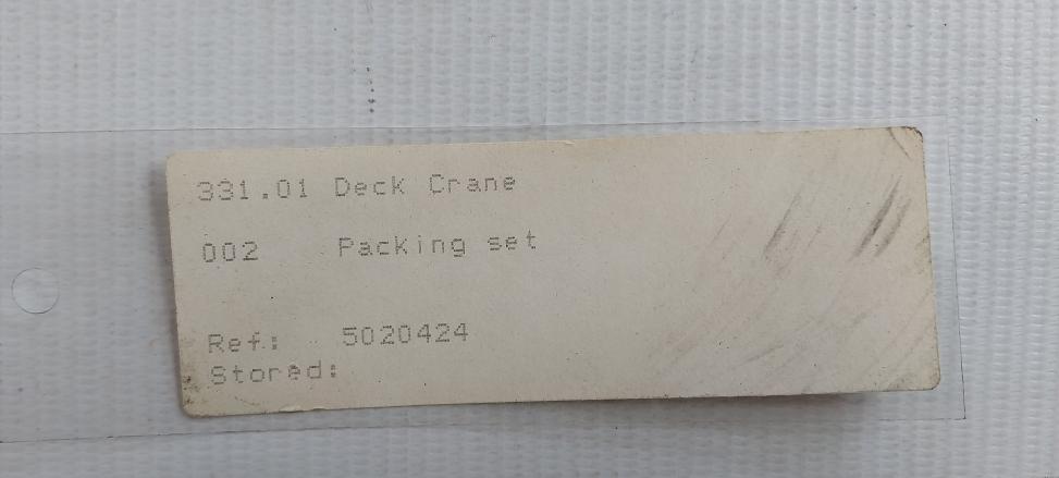 5020424 Deck Crane Packing Set By Zsm