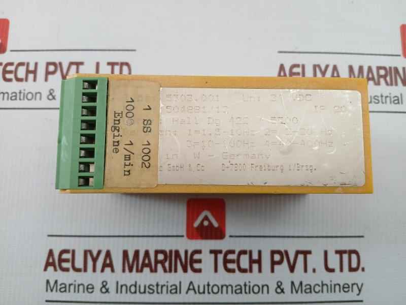 5303.001 Rheintacho 24Vdc/Ip20 Speed Relay
