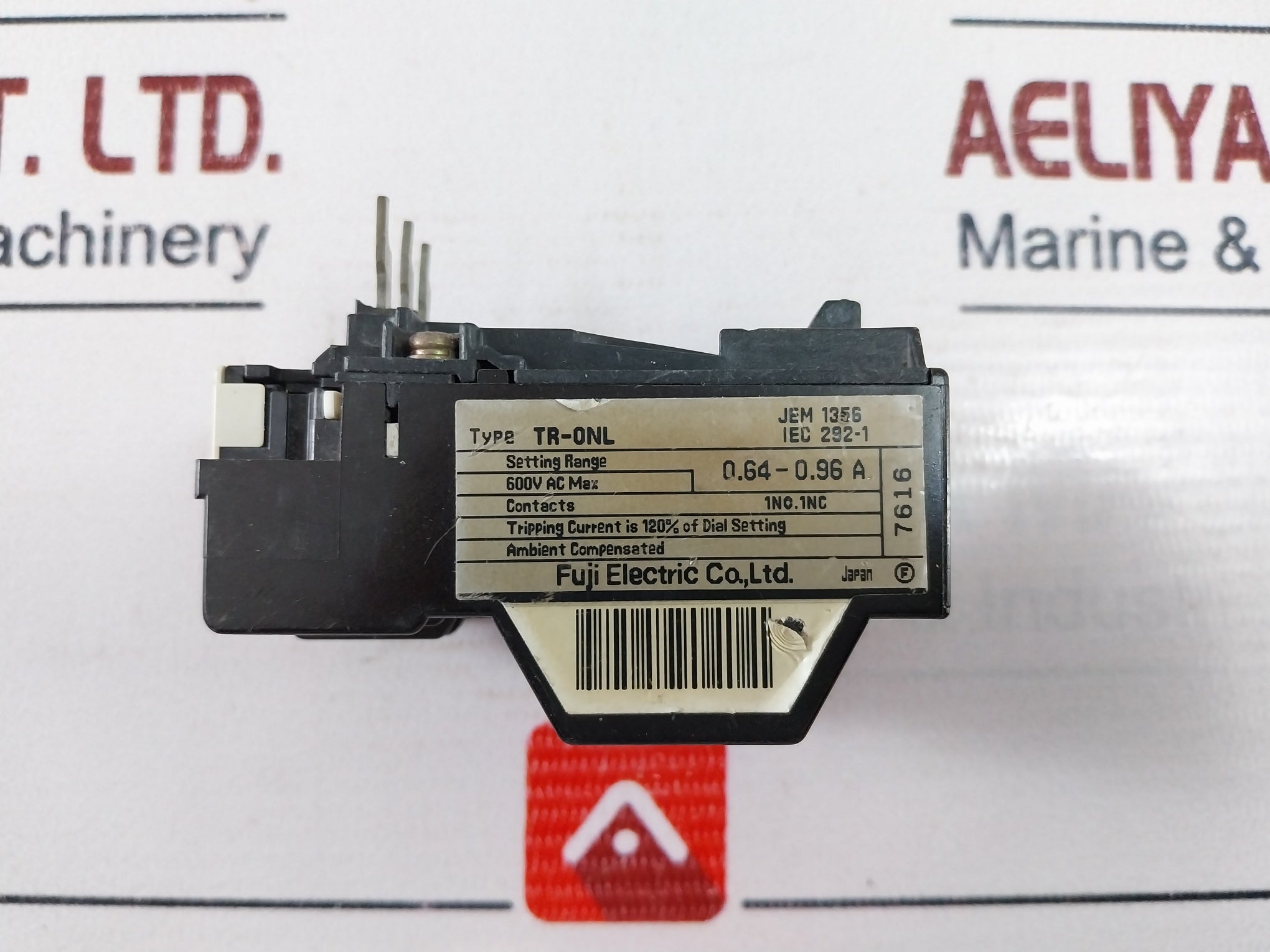 Fuji Electric Tr-onl Thermal Overload Relay 600V Ac Max 0.64-0.96 A