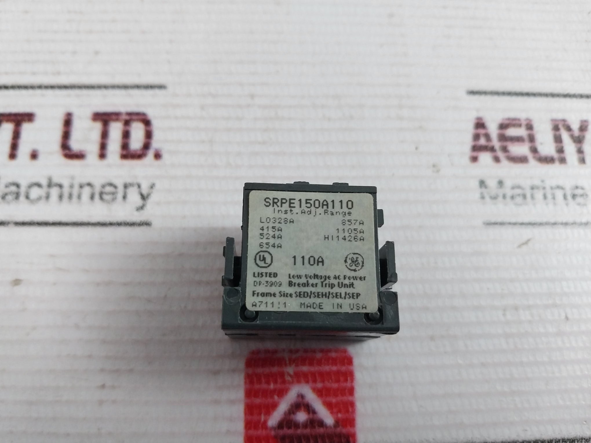Ge Srpe150A110 Rating Plug Low Voltage Ac Power Breaker Trip Unit 110A