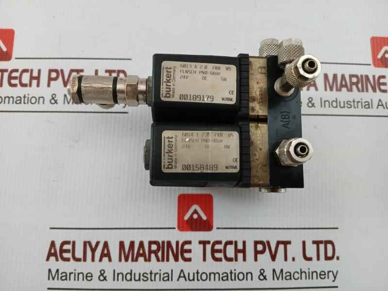 6013 A 2,0 Fkm Ms Burkert Direct-acting Solenoid Valve 24Vdc 5W
