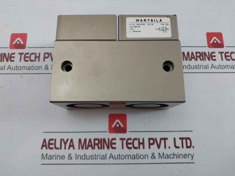 603/41 Pneumatic Valve Wartsila 0-40 Bar