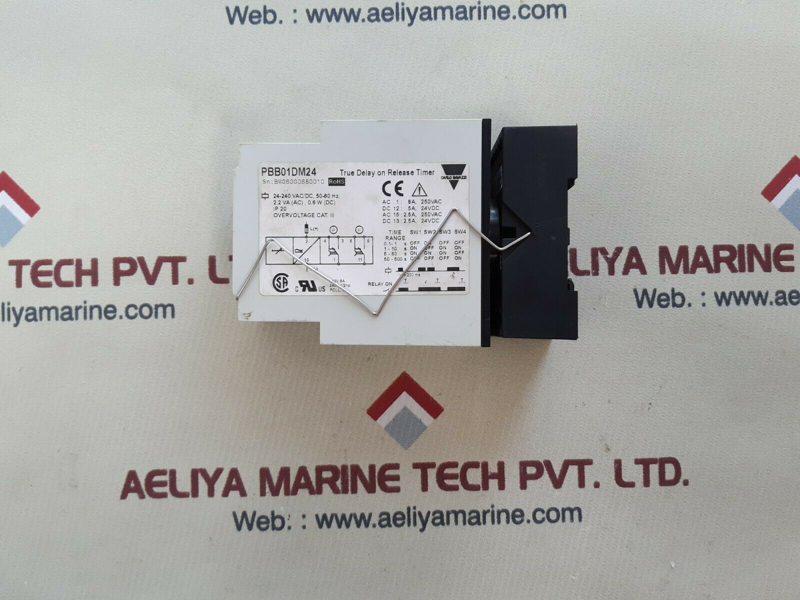 Carlo gavazzi pbb01dm24 true delay on release timer 24-240 vac/dc,50/60 hz