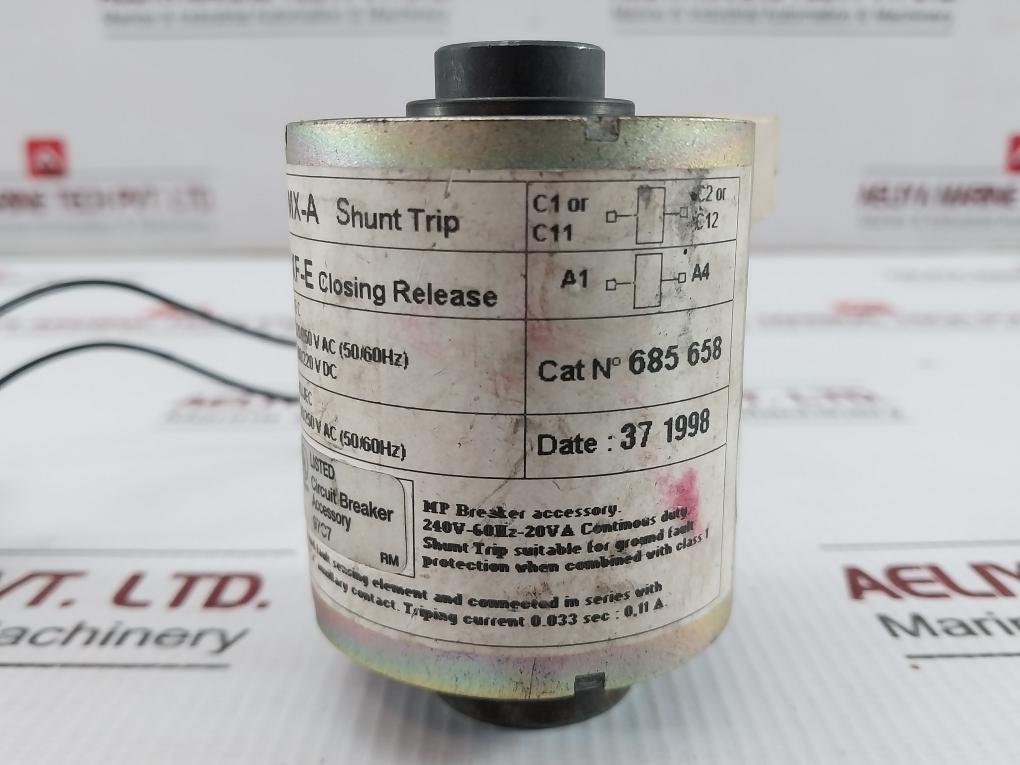 685 658 Shunt Trip Closing Release Coil Mx-a Xf-e 0.11A 220/250Vac Merlin Gerin