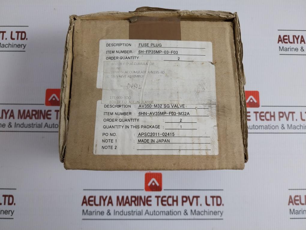 6H-fp35Mp-03-f03 Safety Valve Fuse Plug 35Mpa Nacol
