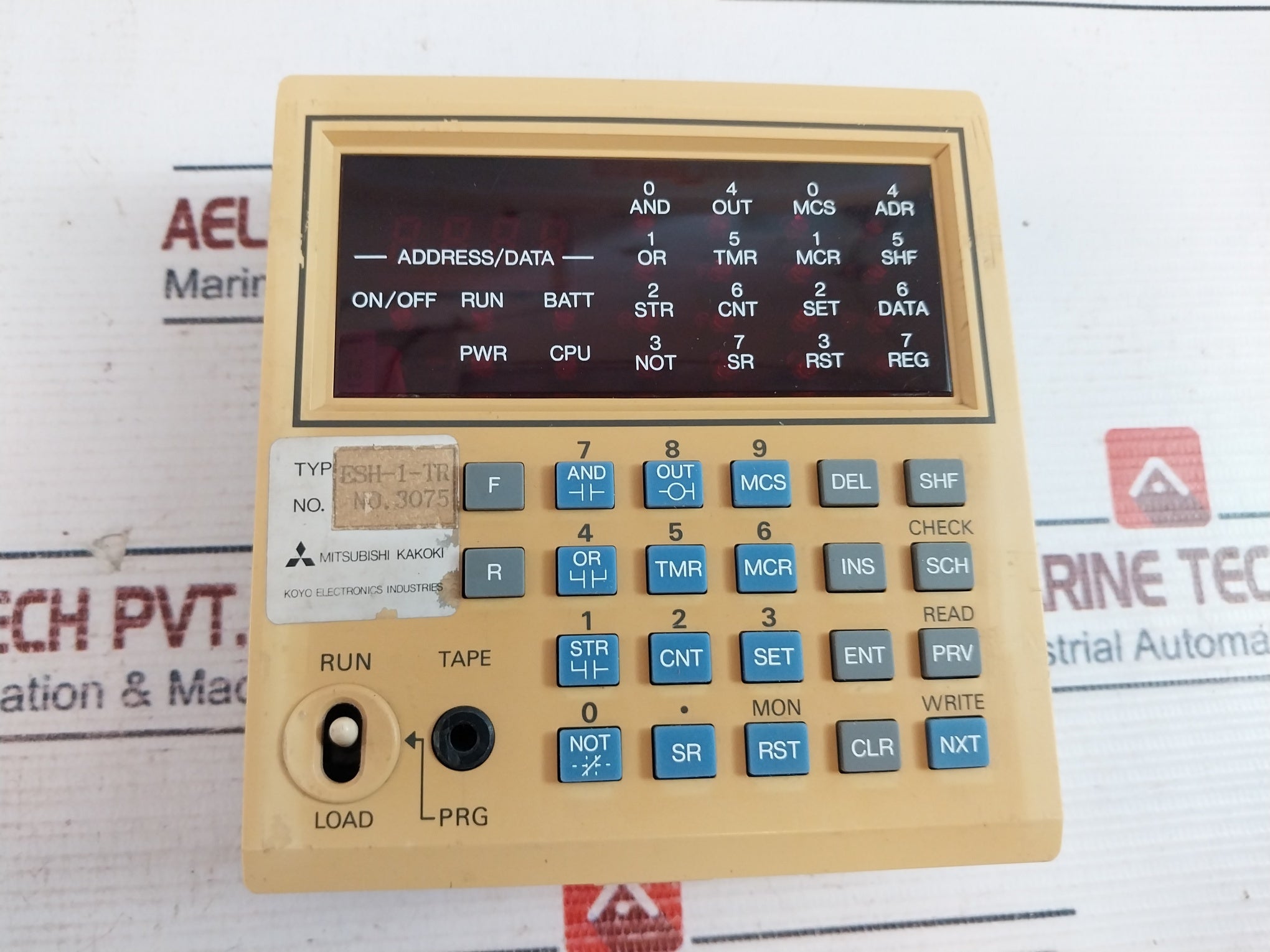 Mitsubishi Kakoki Esh-1-tr Programming Keyboard Display Ac200V Dc24V