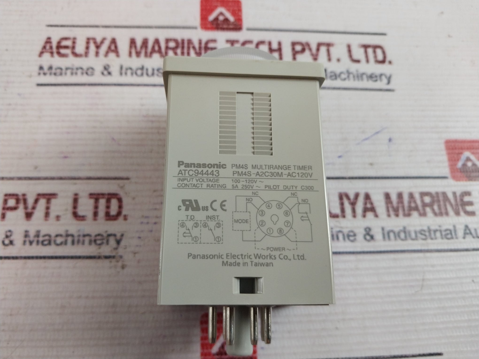 Panasonic Electric Pm4S-a2C30M-ac120V Multirange Timer 100-120V