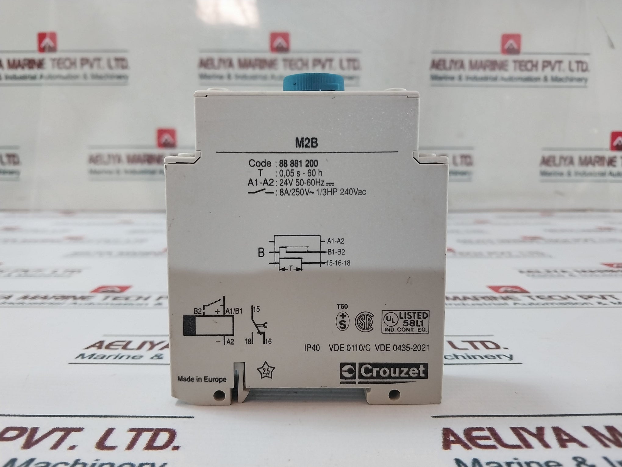 Crouzet M2B Timer Relay 0,05 S-60H 24V 50-60Hz