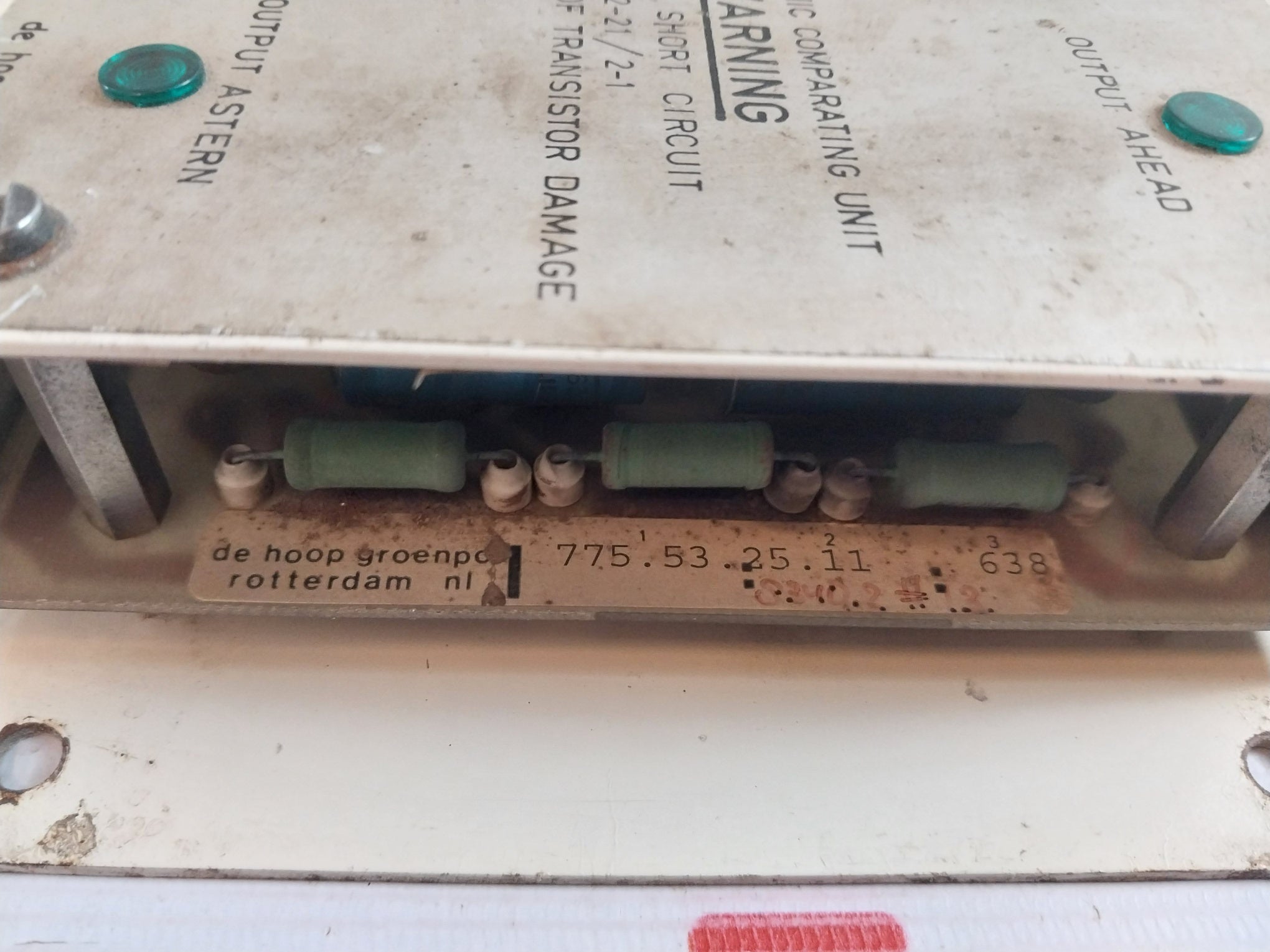 De Hoop Rotterdam 775.53.25.11 Electronic Comparating Unit 24Vdc